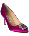 MANOLO BLAHNIK MANOLO BLAHNIK HANGISI 70 SATIN PUMP