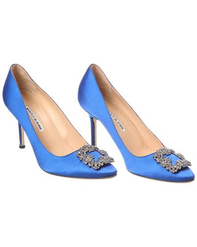 Manolo Blahnik Hangisi 90 Satin Pump (authentic Pre-loved)