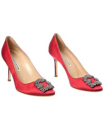 Manolo Blahnik Hangisi 90 Satin Pump (authentic Pre-loved)