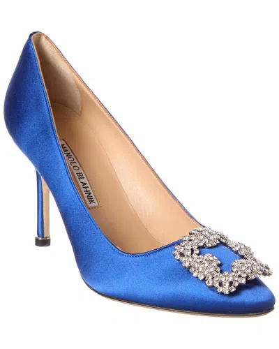 MANOLO BLAHNIK MANOLO BLAHNIK HANGISI 90 SATIN PUMP