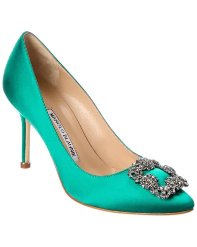 MANOLO BLAHNIK MANOLO BLAHNIK HANGISI 90 SATIN PUMP