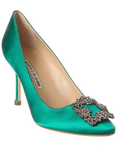 MANOLO BLAHNIK MANOLO BLAHNIK HANGISI 90 SATIN PUMP