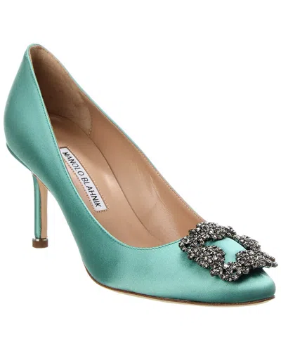 MANOLO BLAHNIK MANOLO BLAHNIK HANGISI 90 SATIN PUMP