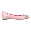 Manolo Blahnik Hangisiflat Ballet Flats In Pink
