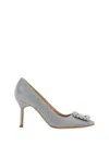 Manolo Blahnik Hangisi 70 Glitter Pump