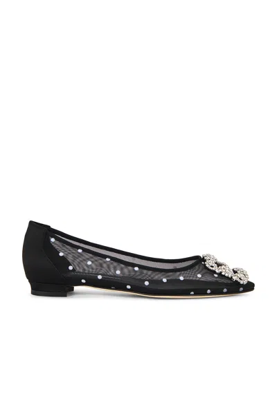 Manolo Blahnik Hangisi Flat In Multi