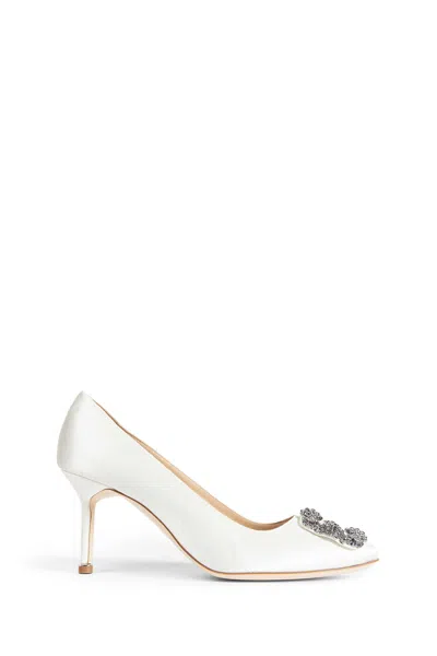 Manolo Blahnik Hangisi Fmc Lanza Clava 070 Pumps In White