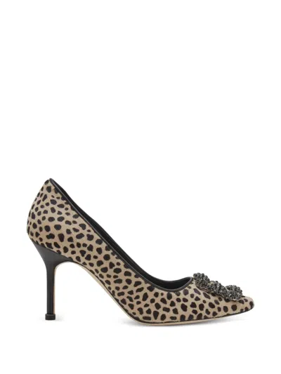 Manolo Blahnik Hangisi Leopard-print Pumps In Animal Print