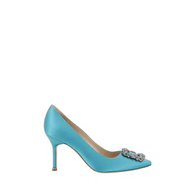Manolo Blahnik Hangisi Pumps In Blue