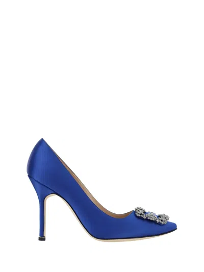 Manolo Blahnik Hangisi Pumps In Bblue