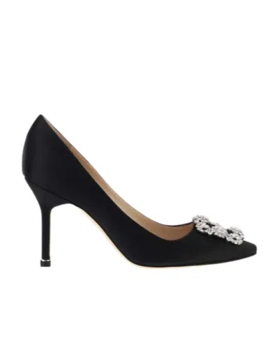MANOLO BLAHNIK MANOLO BLAHNIK HANGISI EMBELLISHED BUCKLE PUMPS