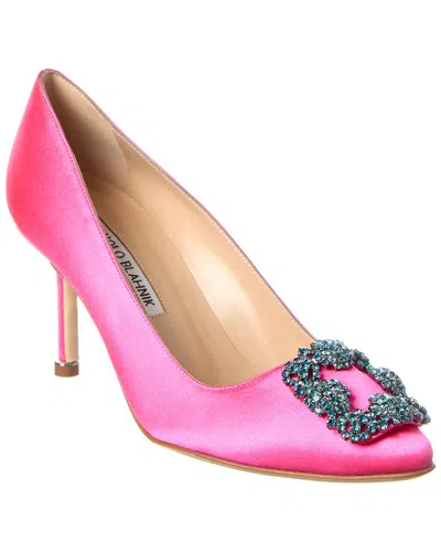 MANOLO BLAHNIK MANOLO BLAHNIK HANGISI SATIN PUMP