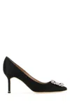 Manolo Blahnik Hangisi 105mm Buckle-embellished Pumps