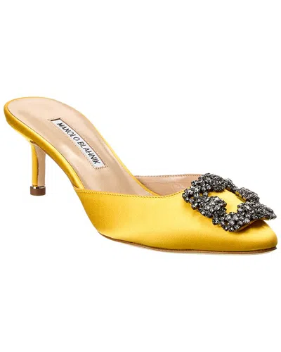 MANOLO BLAHNIK MANOLO BLAHNIK HANGISIMU 50 SATIN MULE