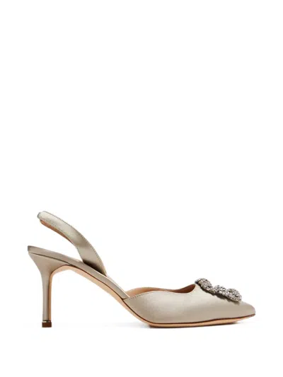 Manolo Blahnik Hangisli Pumps In Gray