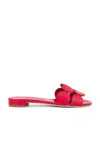 Manolo Blahnik Haribalmu 10 Sandal In Bright Red