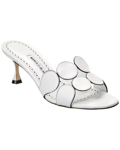Manolo Blahnik Haribalmu 50 Leather Sandal In Brown