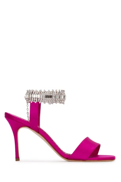 Manolo Blahnik Heel Shoes In Pink
