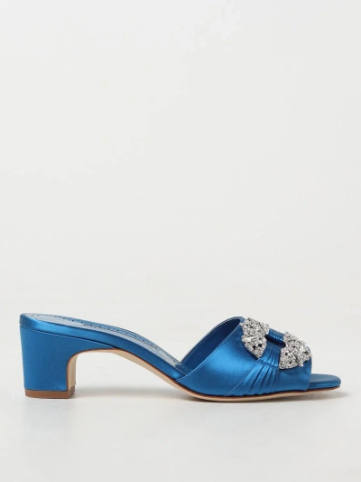 Manolo Blahnik Shoes  Woman Color Blue