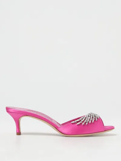 Manolo Blahnik Heeled Sandals  Woman Color Fuchsia