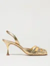Manolo Blahnik Makanaksli Nappa Sandals In Gold
