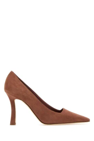 Manolo Blahnik Heeled Shoes In Brown