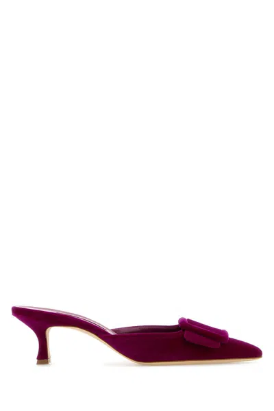 Manolo Blahnik Pumps In Red
