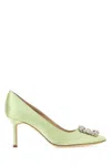 Manolo Blahnik Hangisi Pumps In Lgrn