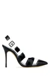 Manolo Blahnik Heeled Shoes In Navylgry