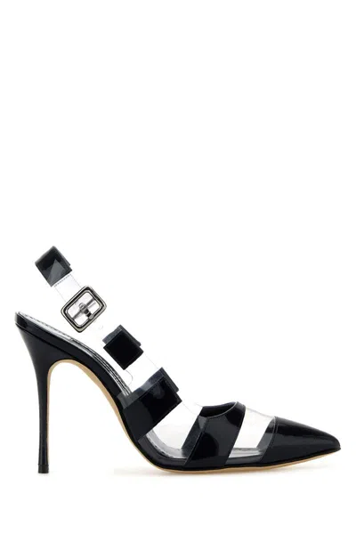 Manolo Blahnik Heeled Shoes In Navylgry