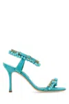 Manolo Blahnik Ravellanu Os Val 090 In Turq