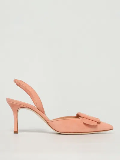 Manolo Blahnik High Heel Shoes  Woman Color Coral