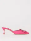 Manolo Blahnik Pink Shogmu Mules