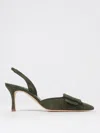 Manolo Blahnik High Heel Shoes  Woman Color Kaki