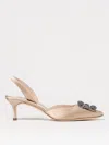Manolo Blahnik 70mm Hangisli Satin Pumps In Nude