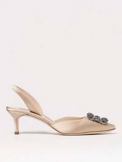 MANOLO BLAHNIK PUMPS MANOLO BLAHNIK WOMAN COLOR NUDE,428015226