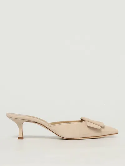 Manolo Blahnik High Heel Shoes  Woman Colour Nude