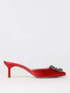 Manolo Blahnik High Heel Shoes  Woman Color Red