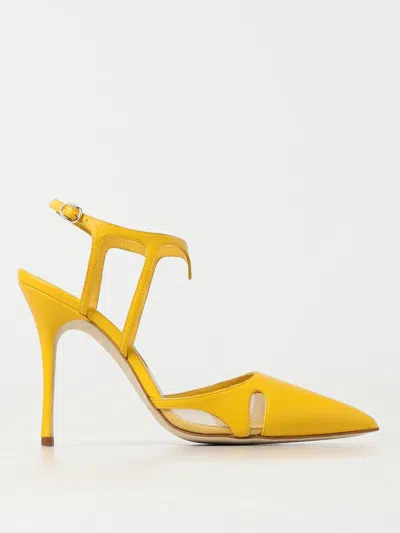 Manolo Blahnik High Heel Shoes  Woman Color Yellow