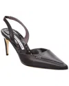 Manolo Blahnik Homerasli 70 Leather Slingback Pump In Red