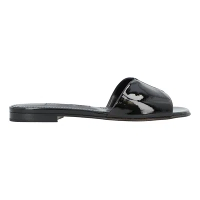 Manolo Blahnik Houramu Flat Black