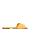 Manolo Blahnik 10mm Houramu Patent Leather Flats In Yellow