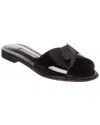 Manolo Blahnik Houramu Patent Sandal In Black