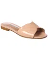 Manolo Blahnik Houramu Patent Sandal In Brown