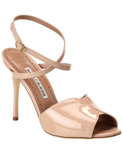 MANOLO BLAHNIK HOURANI 100 PATENT SANDAL