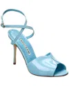 Manolo Blahnik Sandals Clear Blue In Blue