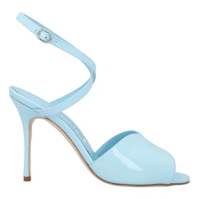 Manolo Blahnik Hourani 105 Sandal Blue