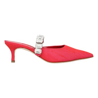 Manolo Blahnik Humibamu 050 Black In Red