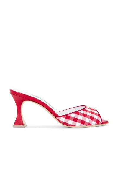 Manolo Blahnik Jadara 70 Sandal In Red