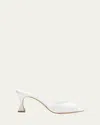 Manolo Blahnik Jadarona Leather Mule Sandals In White